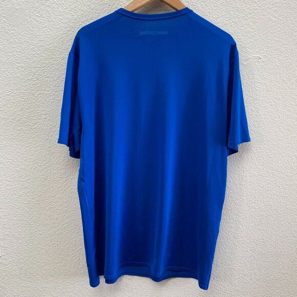Patagonia Daily Capliene Base Layer T-Shirt XL Blue Hiking Outdoor Camping - Picture 3 of 3